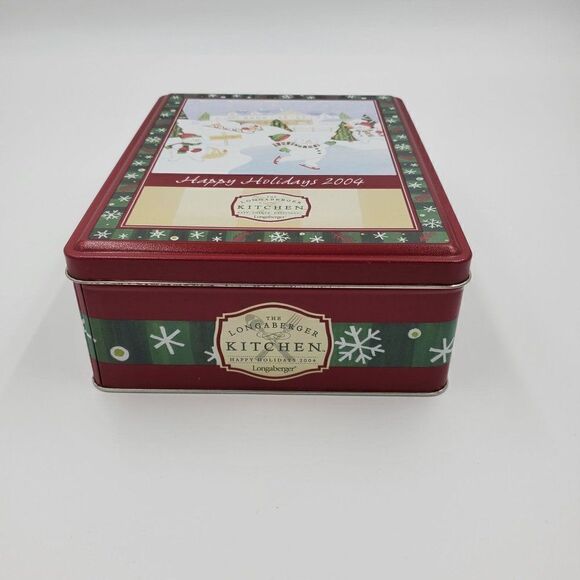 Longaberger Holiday Sweet Treats Tin 2004 With Box #90030 - Picture 3 of 11